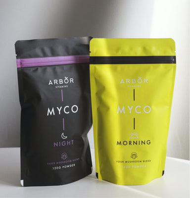 5 Benefits of Arbor's MYCO Moring & Night Functional Mushroom Powders